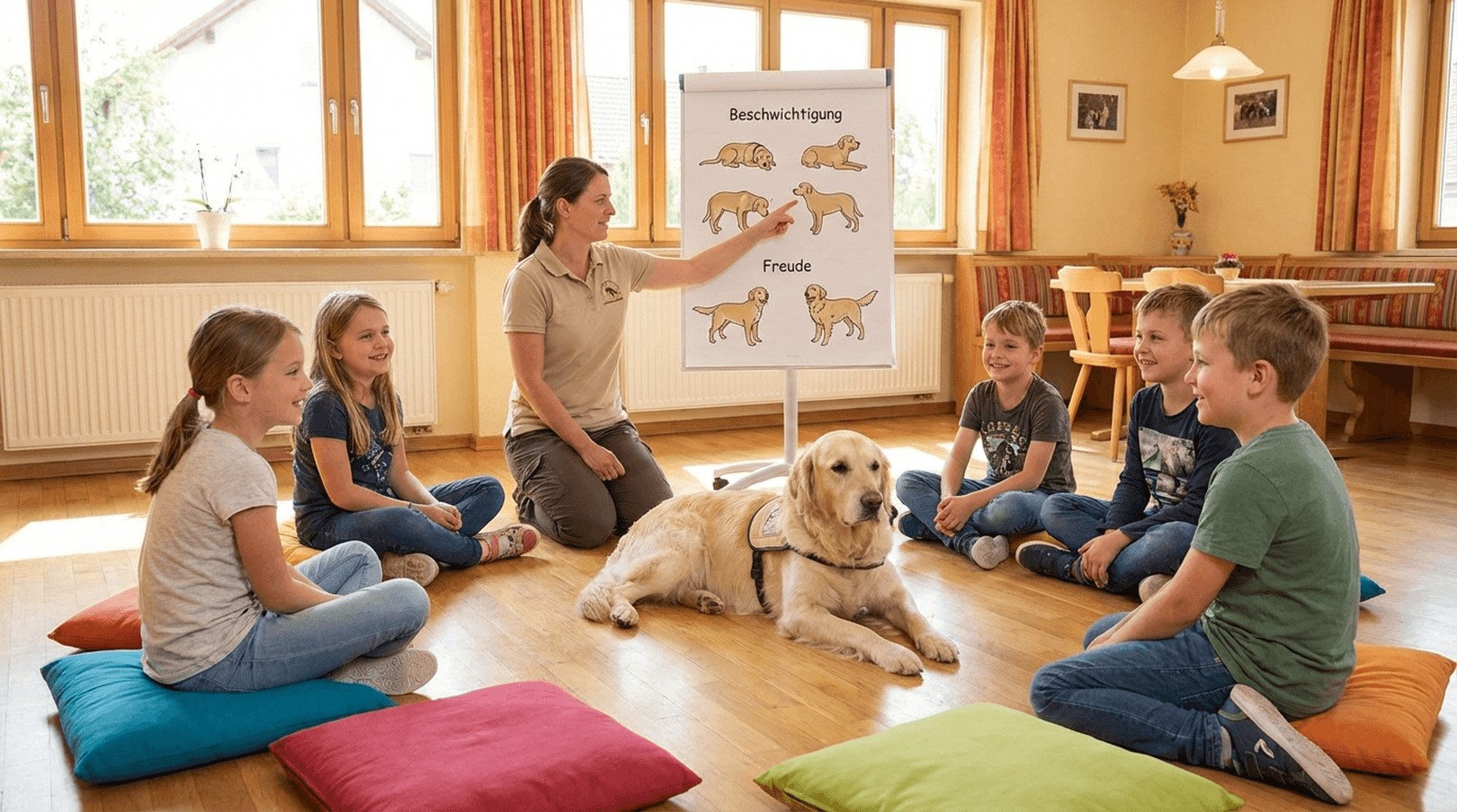 Kinder-Hundeführerschein: Die Sprache der Hunde verstehen