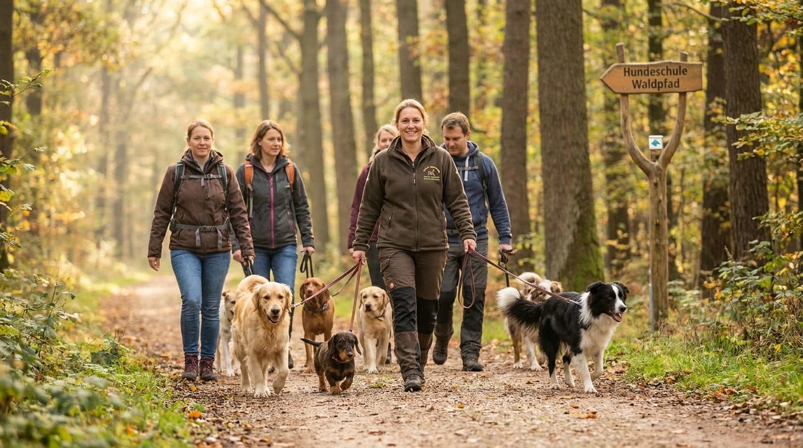 Entspannte Pfoten: Teilnahme an einem Social Walk