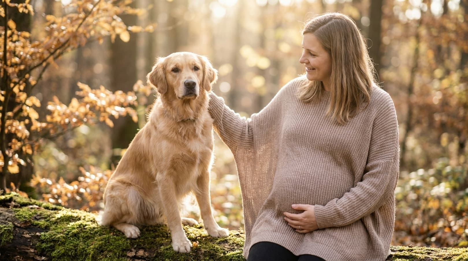 Wunderbares Warten: Ästhetisches Babybauch-Shooting in der Natur