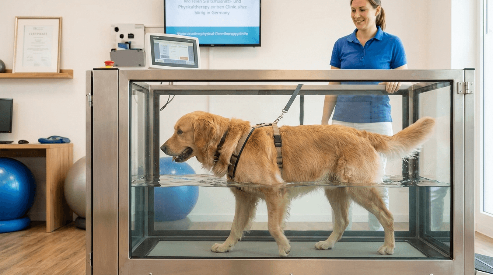 Fit im Wasser: Schnuppertraining auf dem Unterwasserlaufband