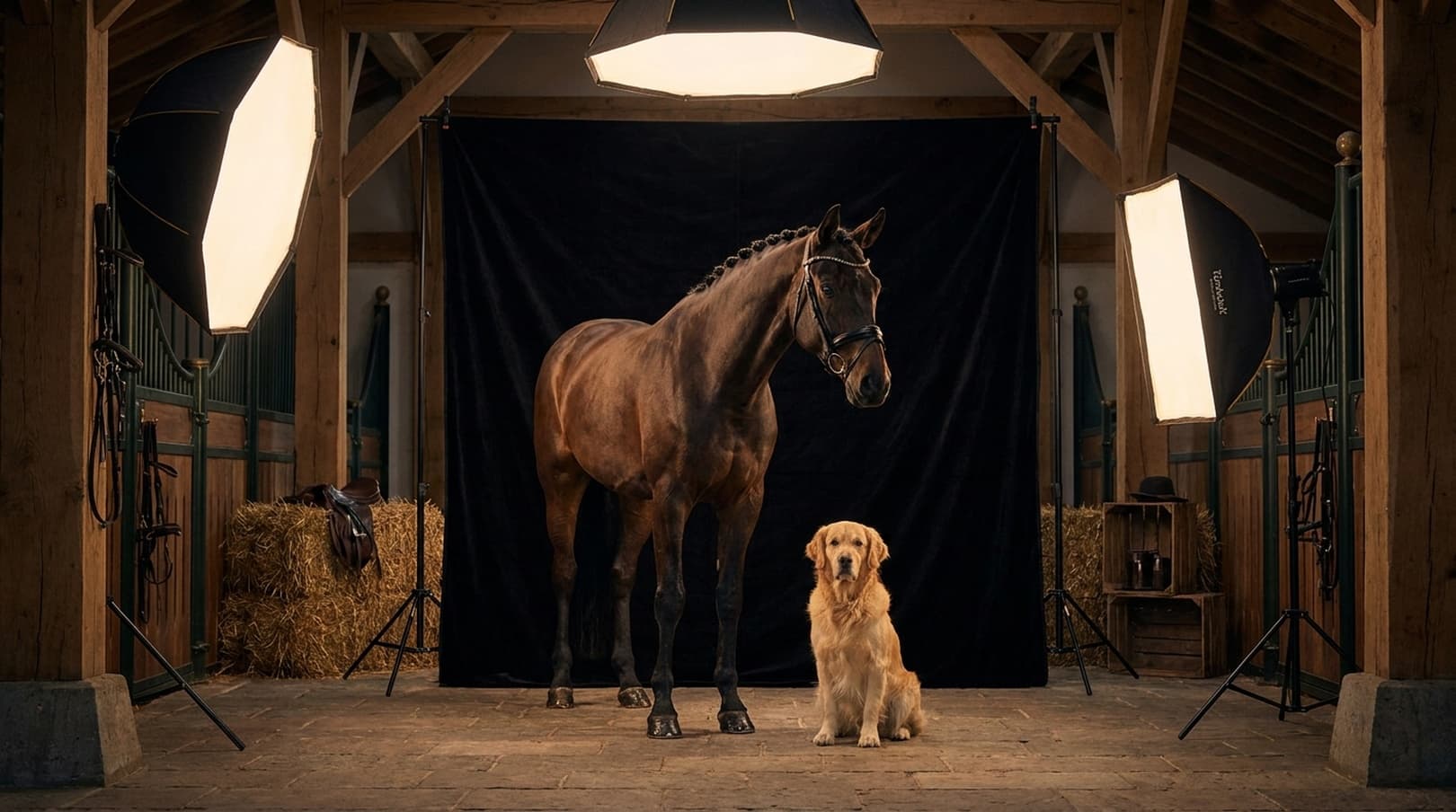 Kombi-Shooting: Fine-Art Porträts für Pferd & Hund