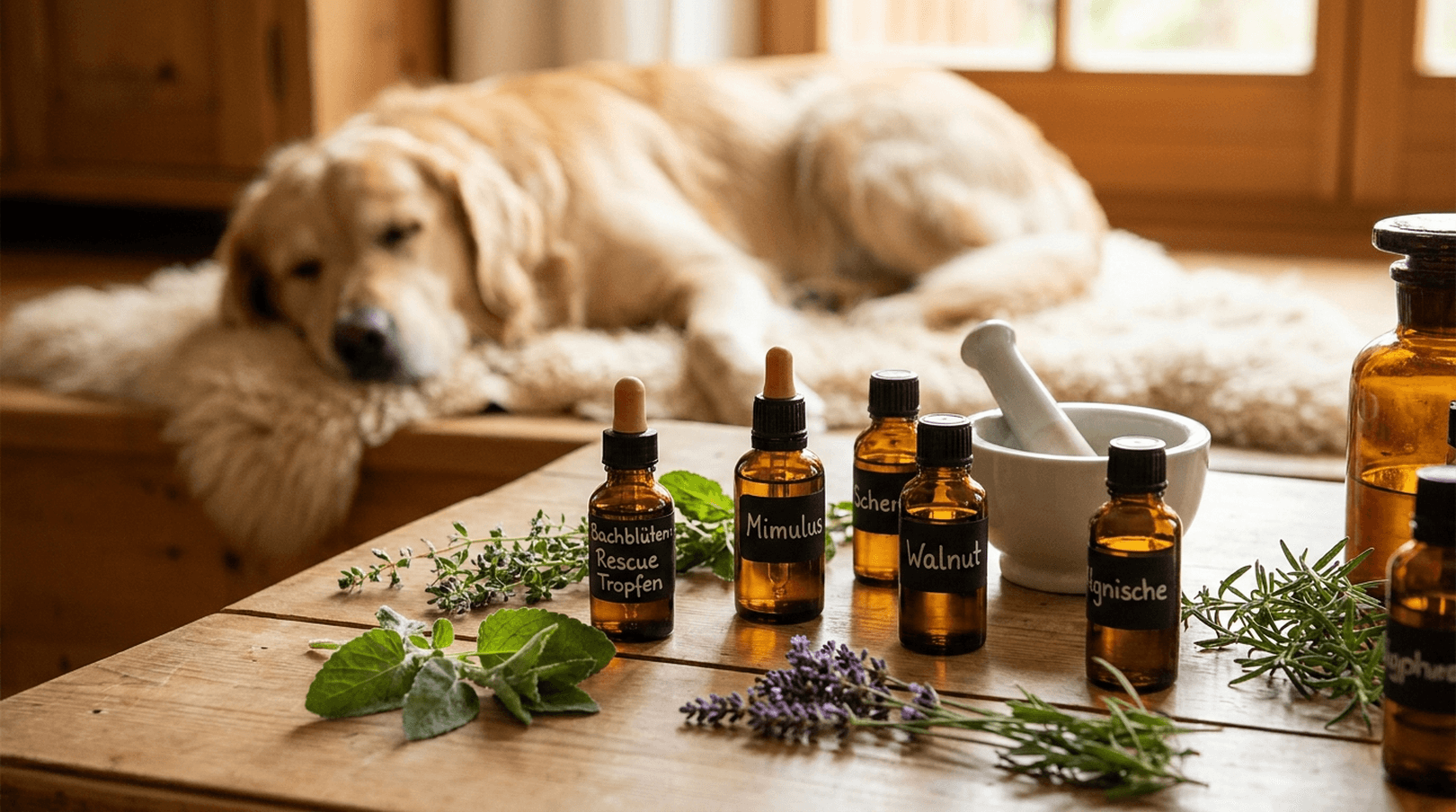 Seelenharmonie für Vierbeiner: Bachblütenberatung & Aromatherapie