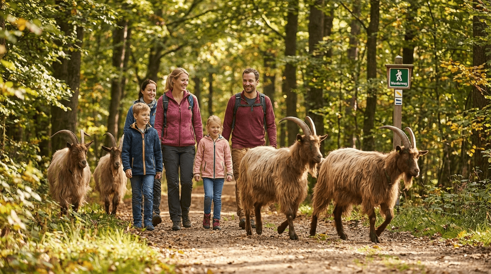 Ziegen-Trekking: Entschleunigung im Oldenburger Land