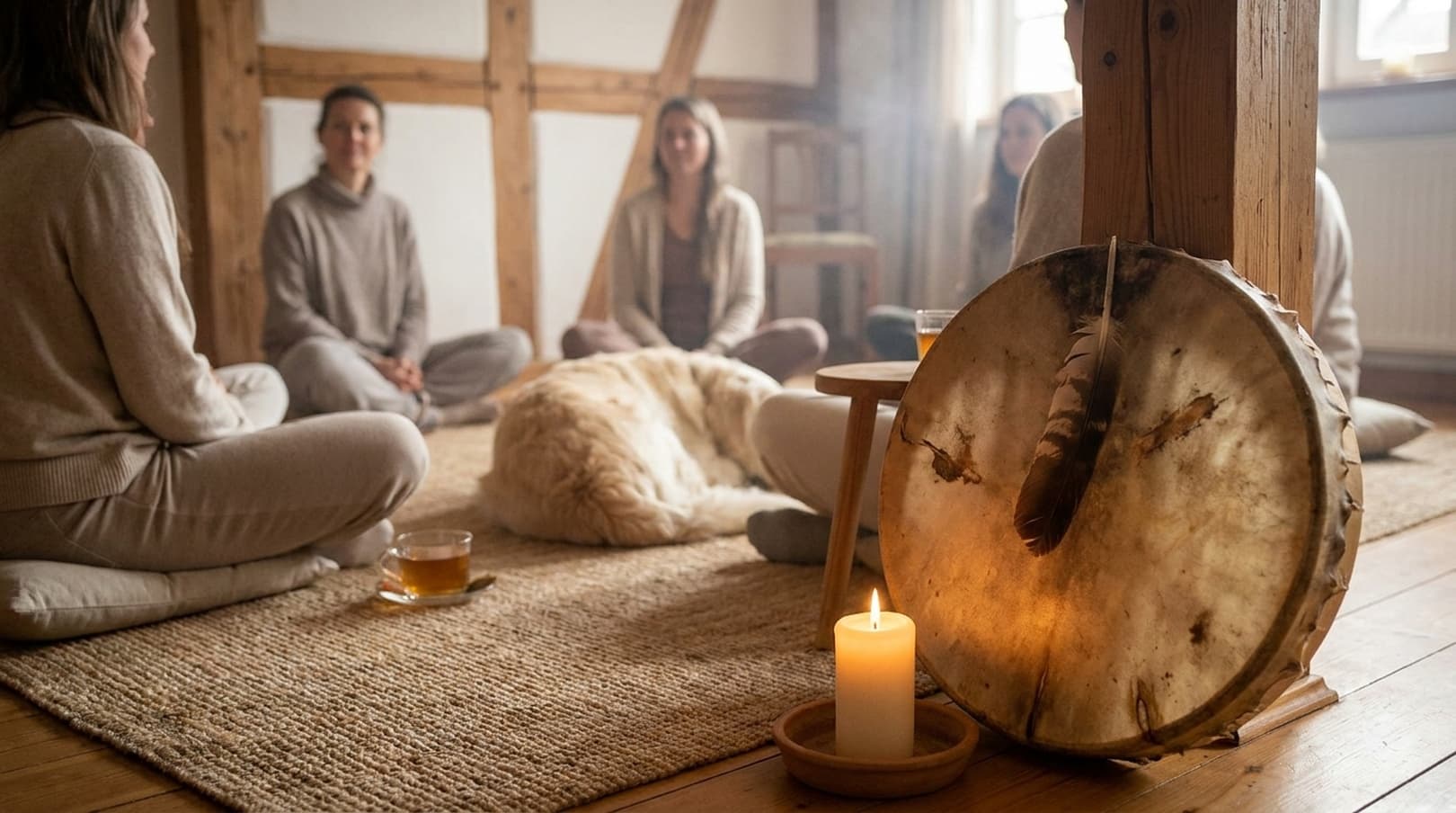 Schamanische Trommelreise: Kraftvolle Auszeit für die trauernde Seele