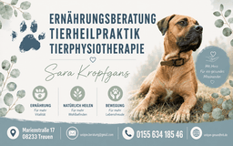 Ernährungsberatung•Tierheilpraktik•Tierphysiotherapie Sara Kropfgans