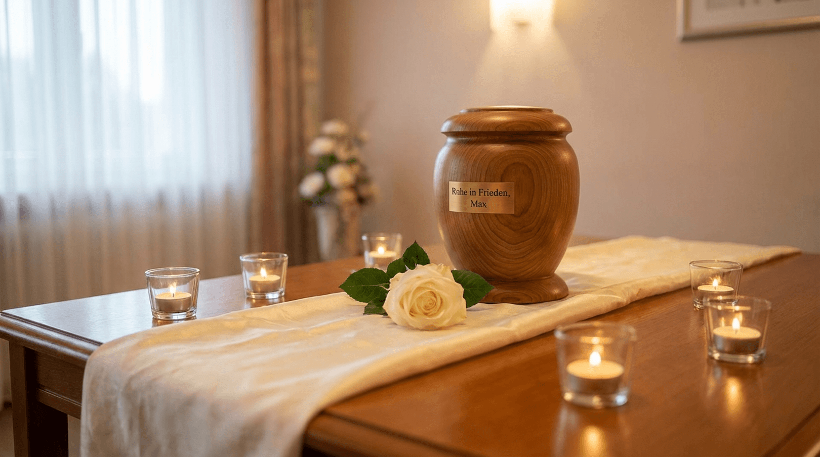 Würdevoller Abschied: Individuelle Einzeleinäscherung mit Begleitung