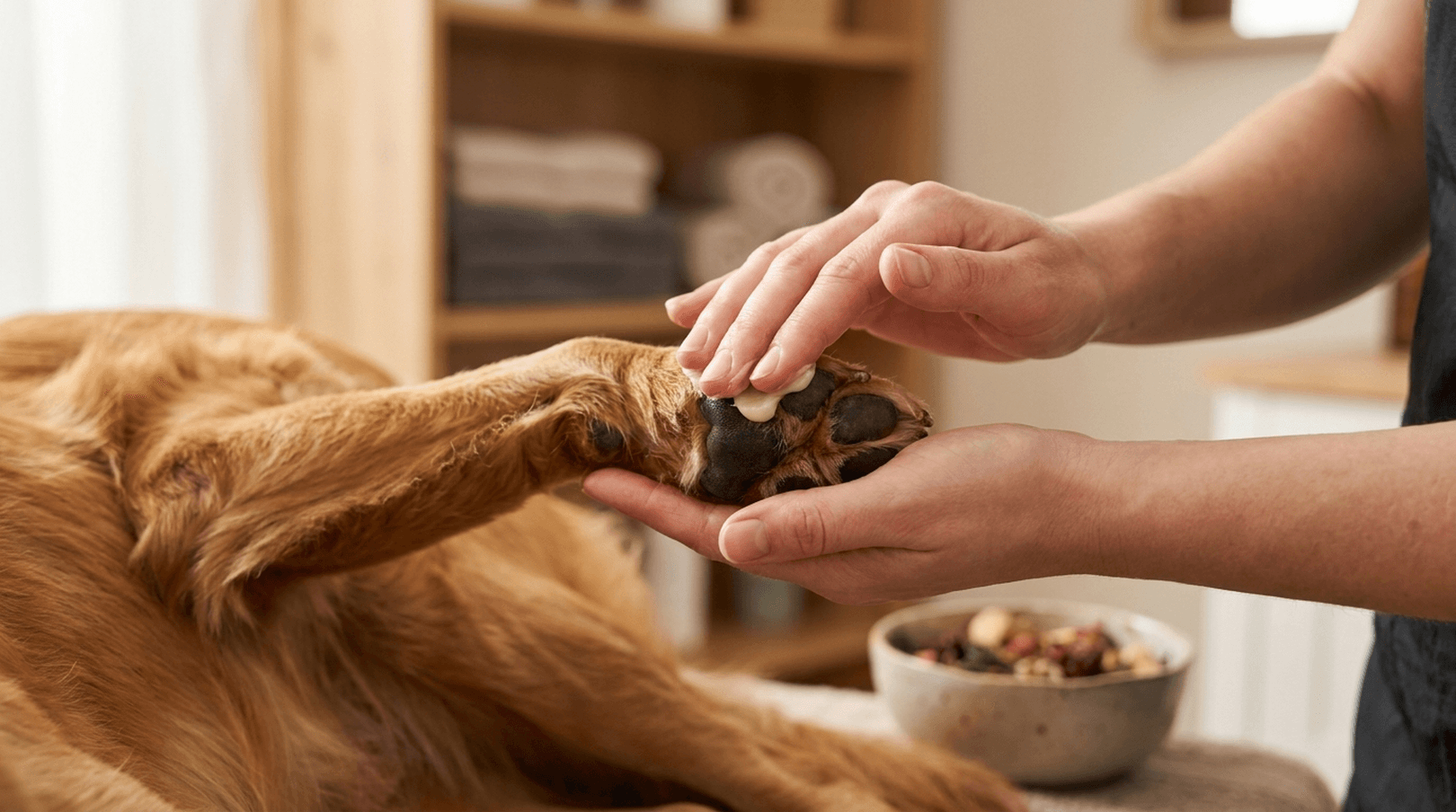Sanfte Pfotenliebe: Wellness-Behandlung für Samtpfoten und Fellnasen
