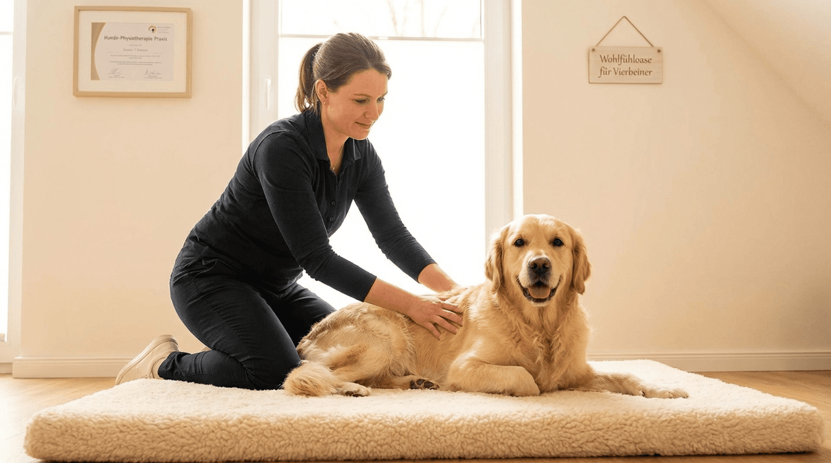 Wellness & Beweglichkeit für deinen Hund: Physiotherapie-Session