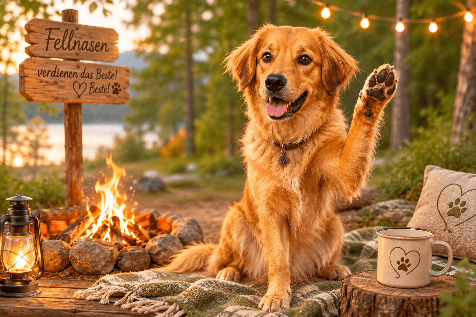 Wald-Abenteuer & Lagerfeuer-Romantik für Hund & Halter